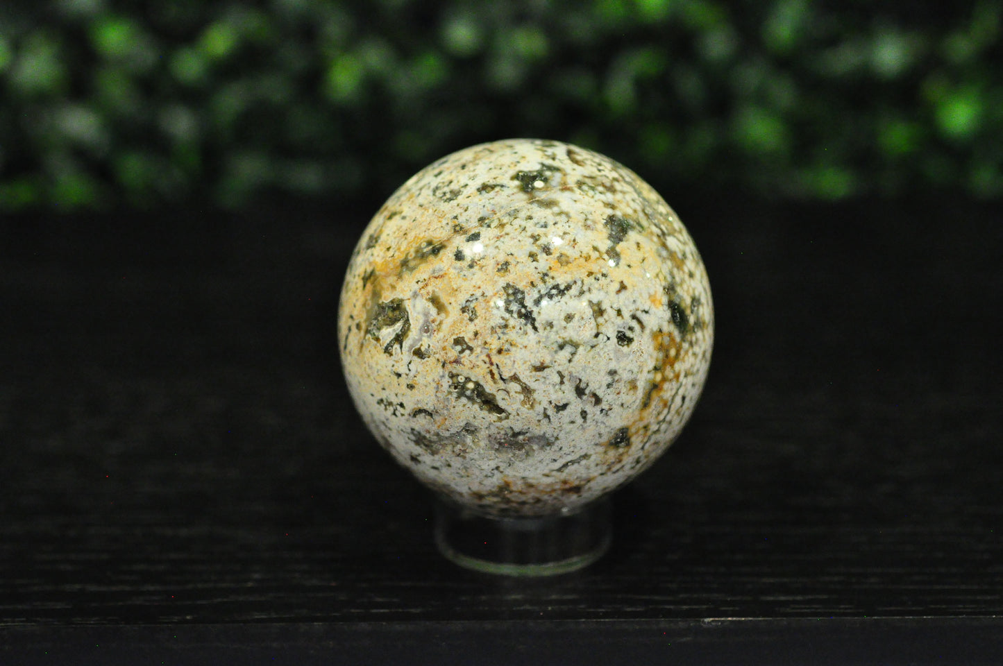 Orbicular Ocean Jasper Sphere