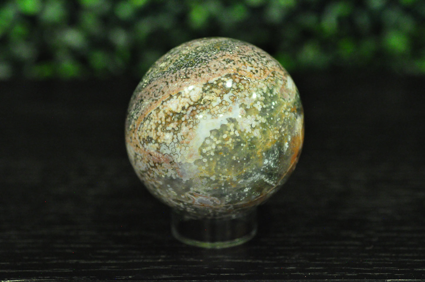 Orbicular Jasper Sphere