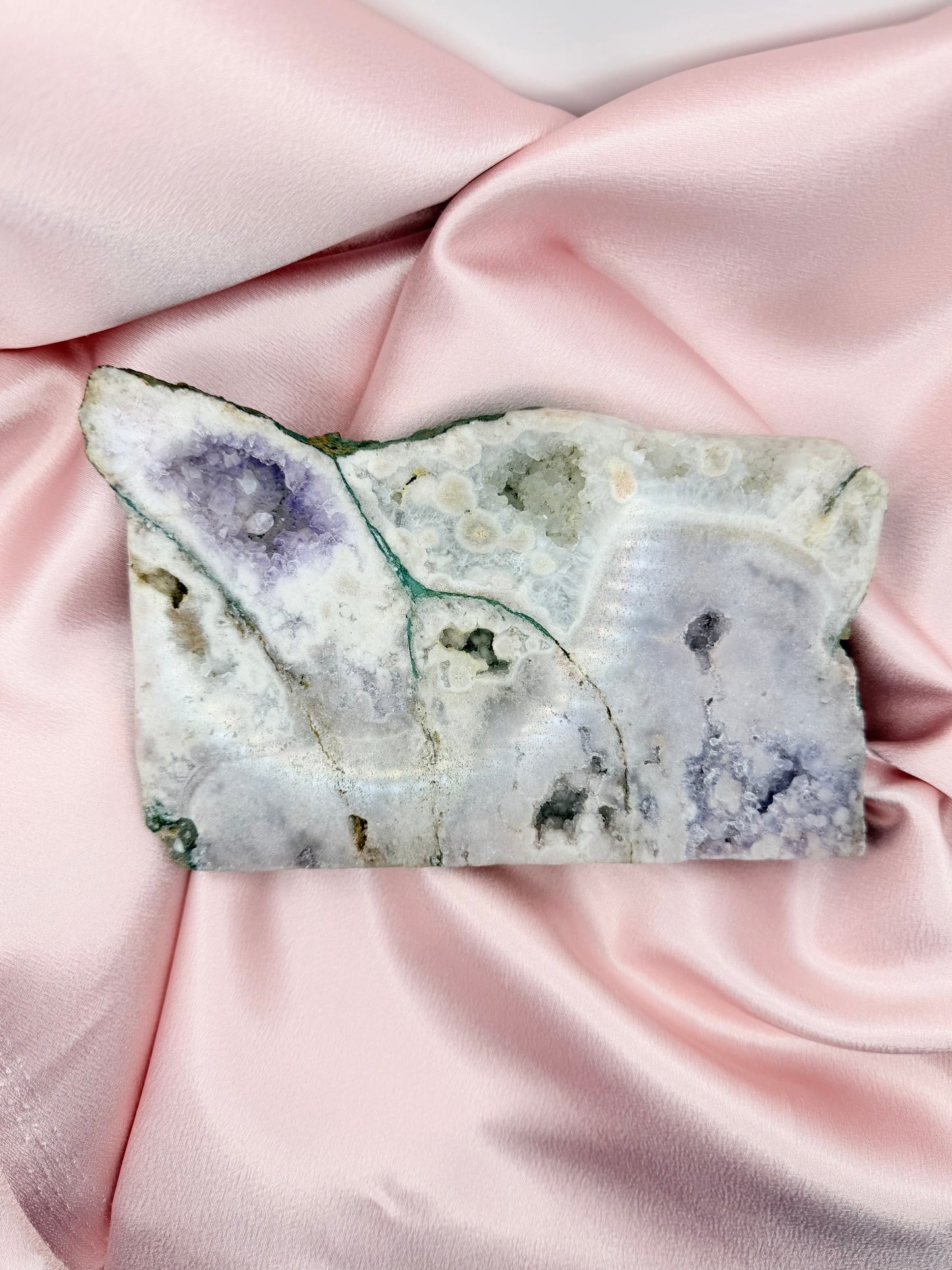 Pink and Purple Amethyst Cut Base