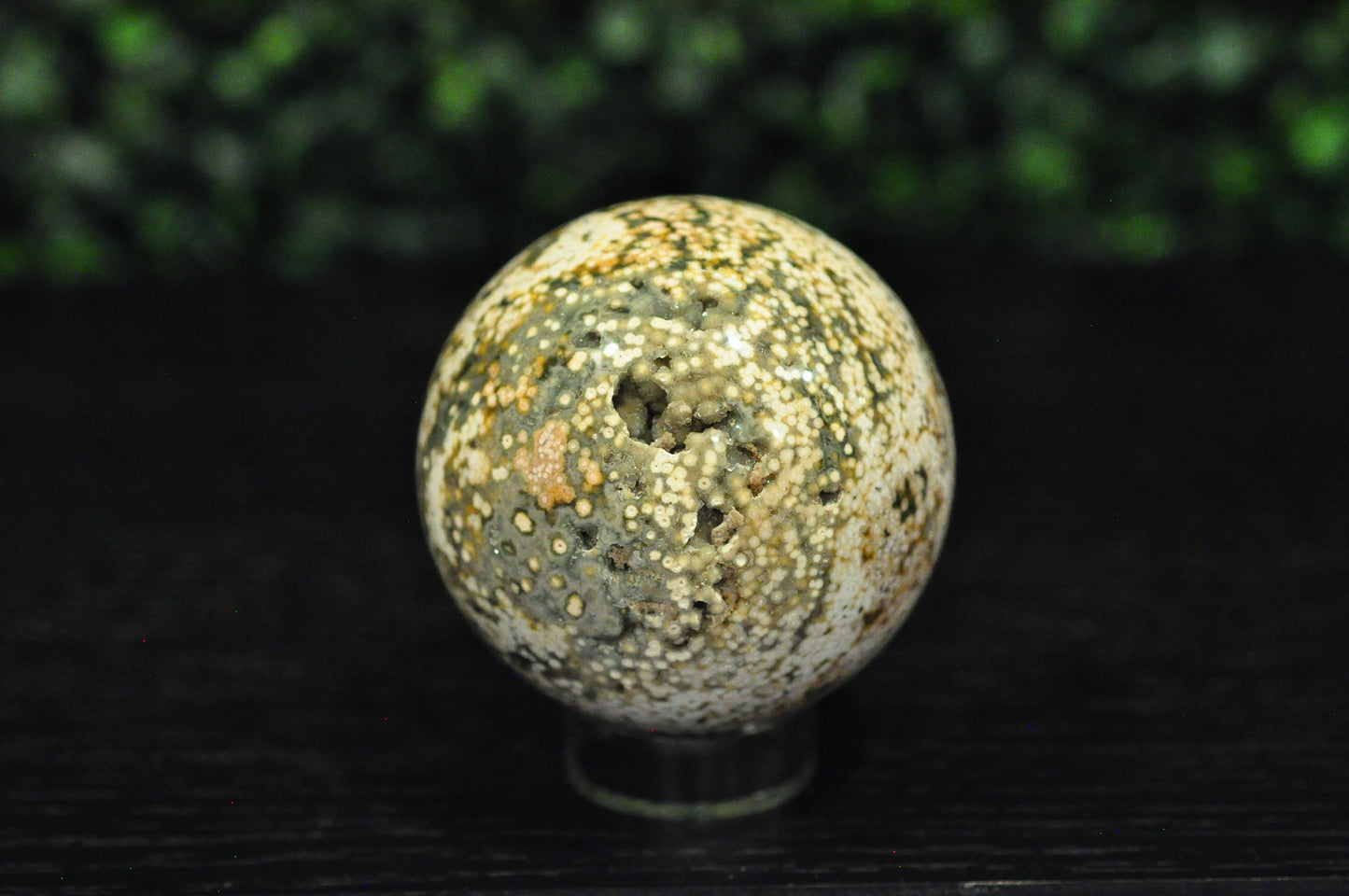 Orbicular Ocean Jasper Sphere