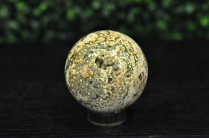 Orbicular Ocean Jasper Sphere