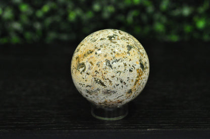 Orbicular Ocean Jasper Sphere