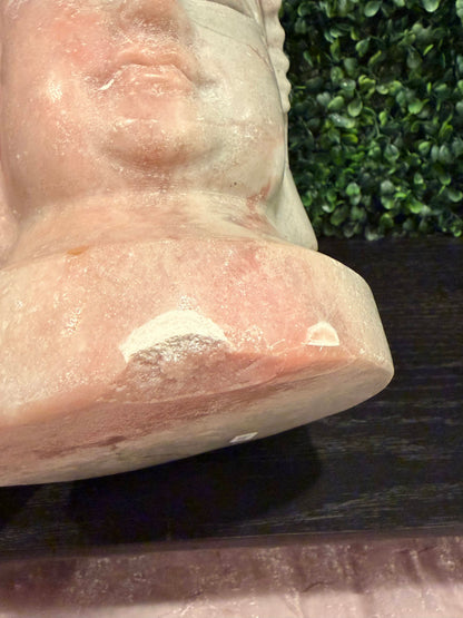 Pink Opal Buddha Head - Imperfect