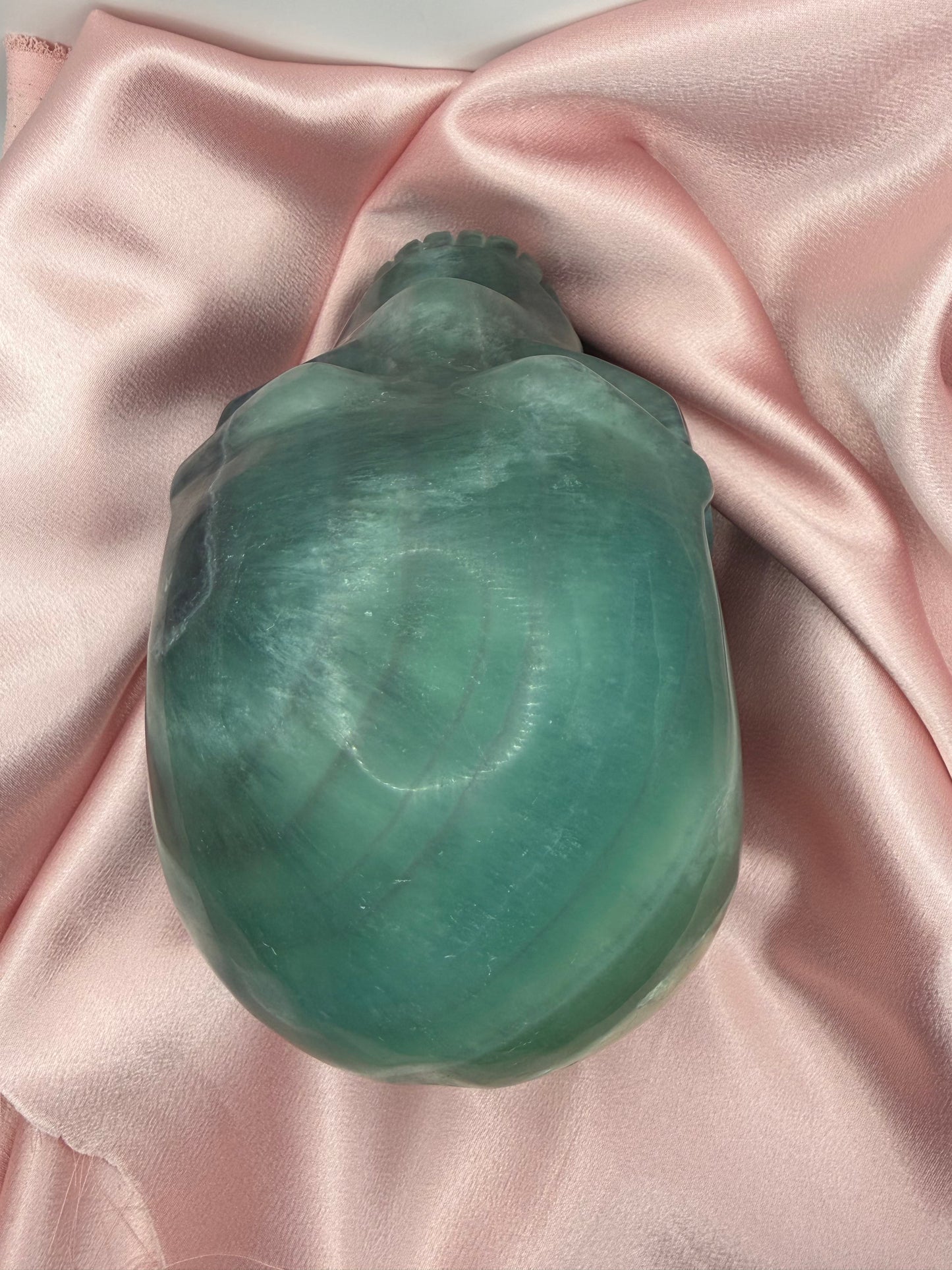 Green Fluorite Skull