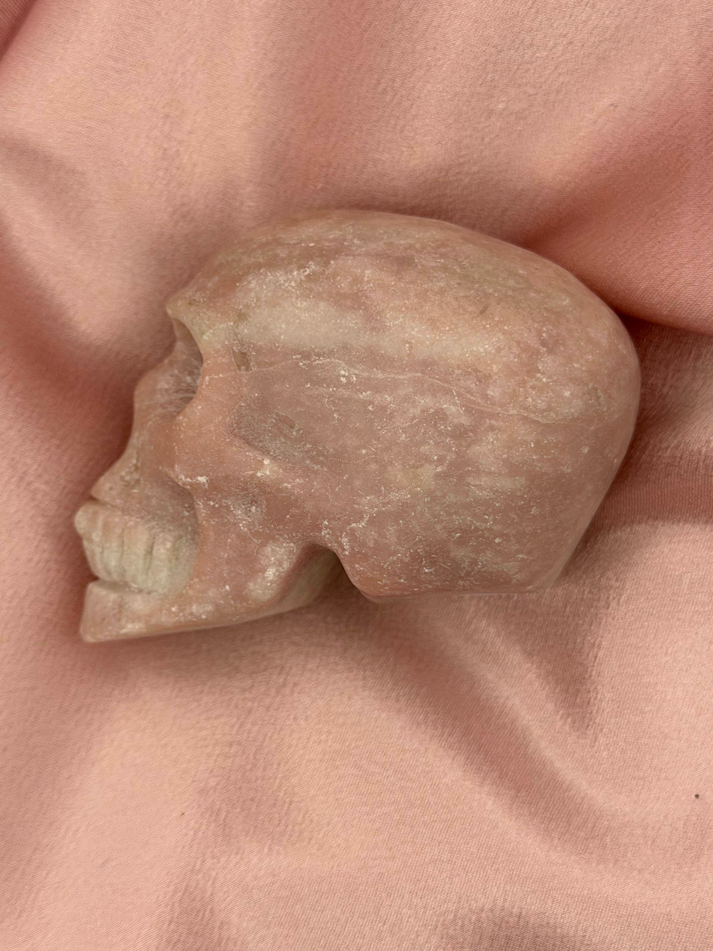 Pink Opal Skull