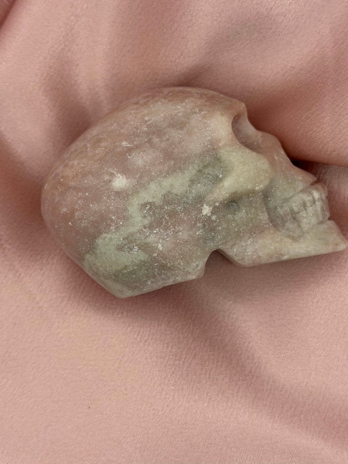 Pink Opal Skull