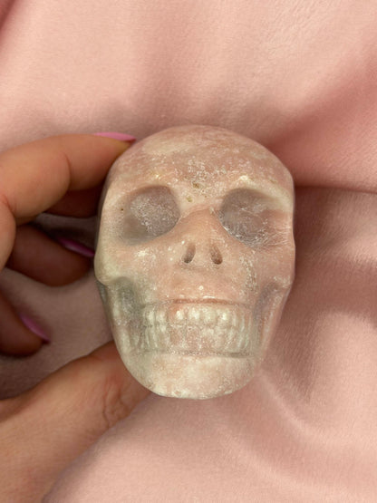Pink Opal Skull
