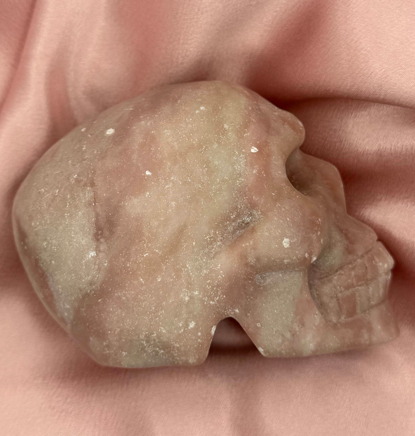 Pink Opal Skull
