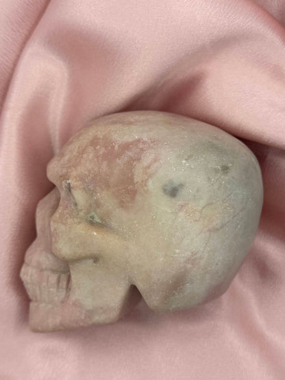 Pink Opal Skull - Imperfect