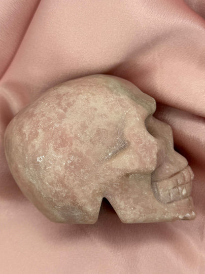 Pink Opal Skull - Imperfect