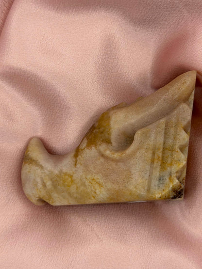 Pink Amethyst Dragon Head - Imperfect