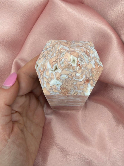 Cotton Candy Agate Tower