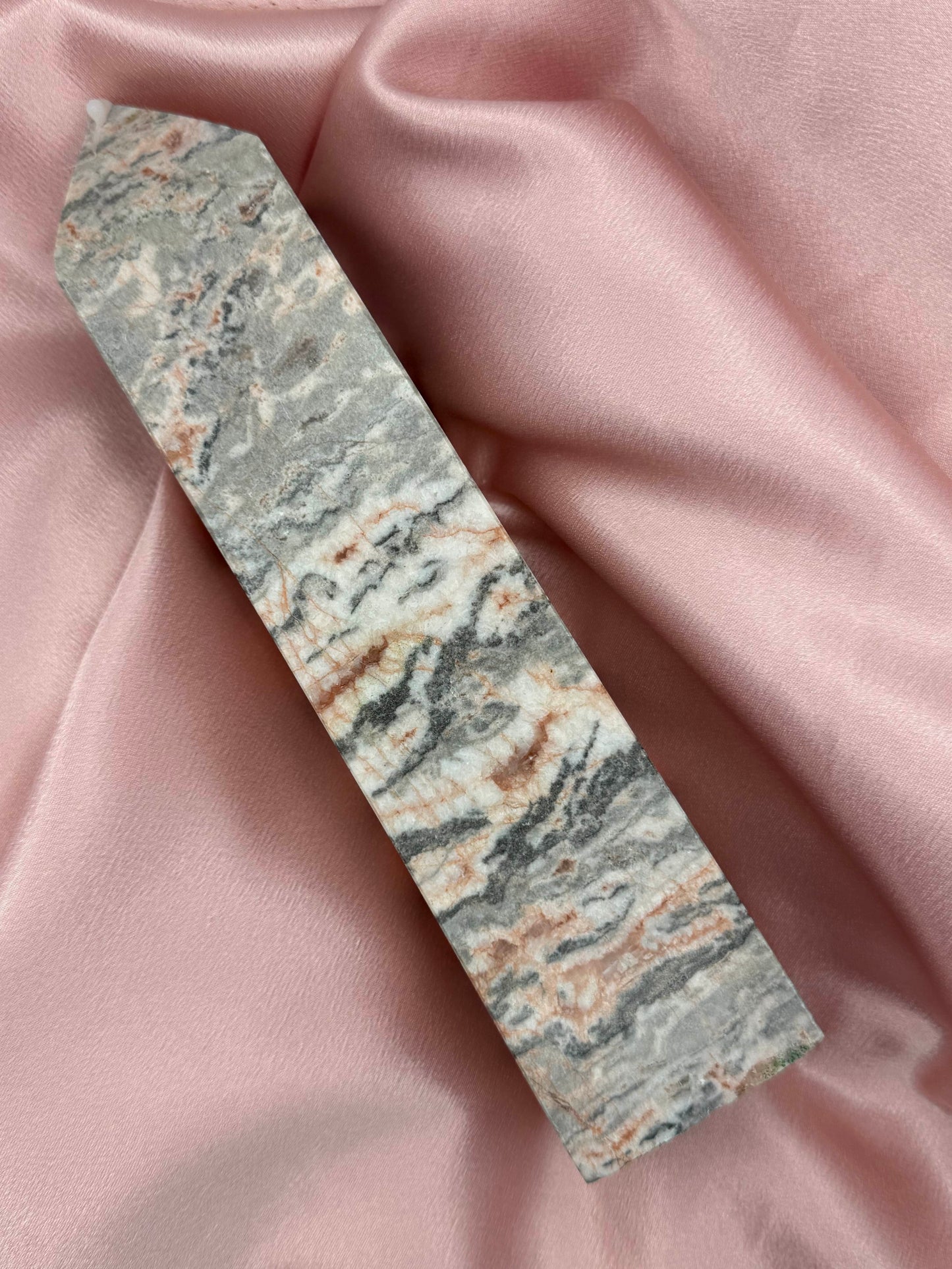 Pink Zebra Jasper Tower