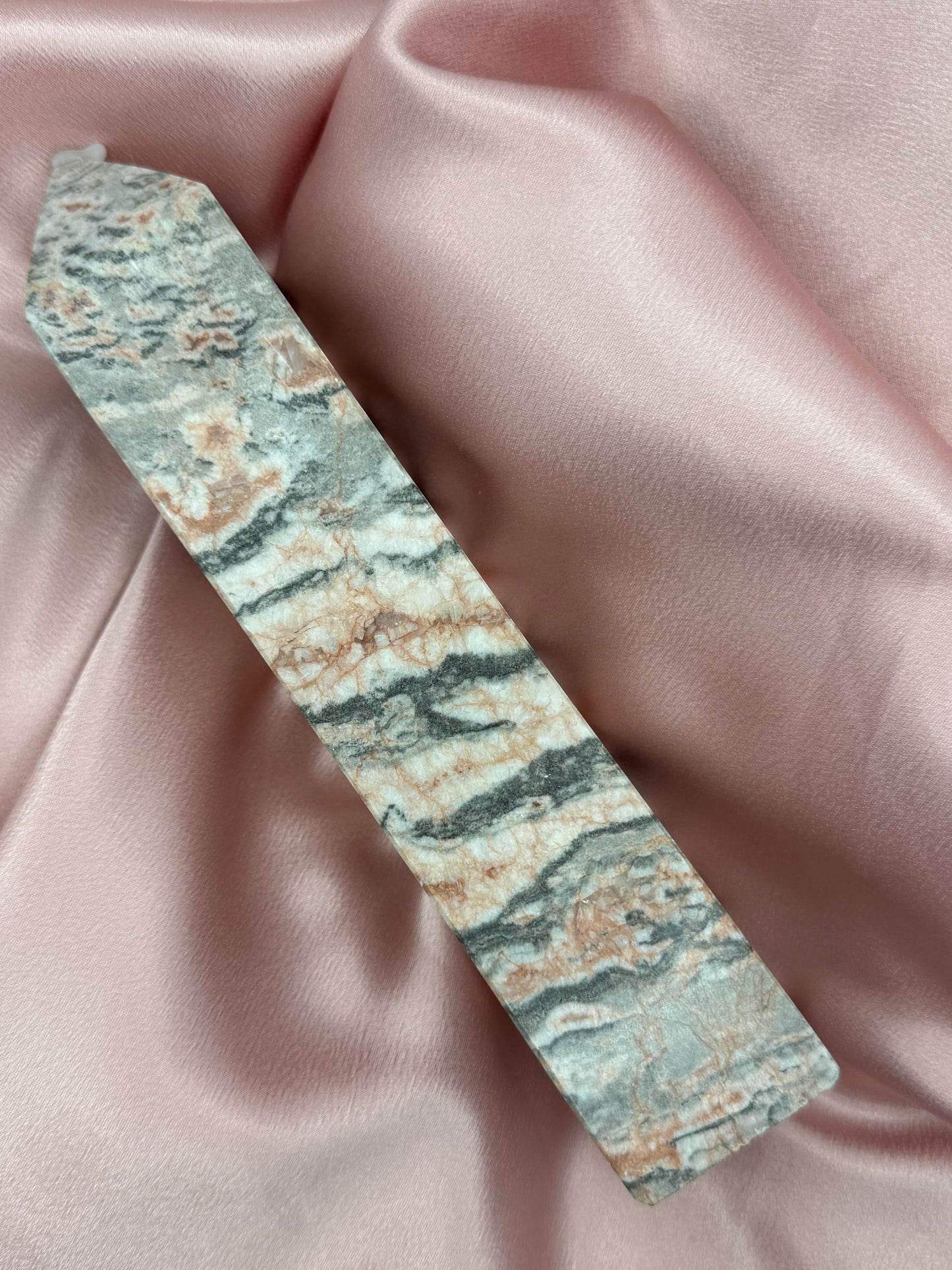 Pink Zebra Jasper Tower