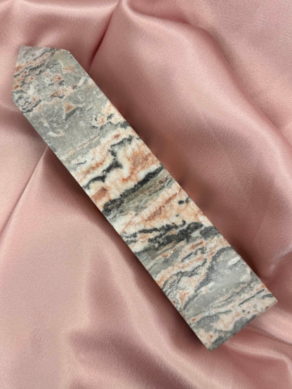 Pink Zebra Jasper Tower