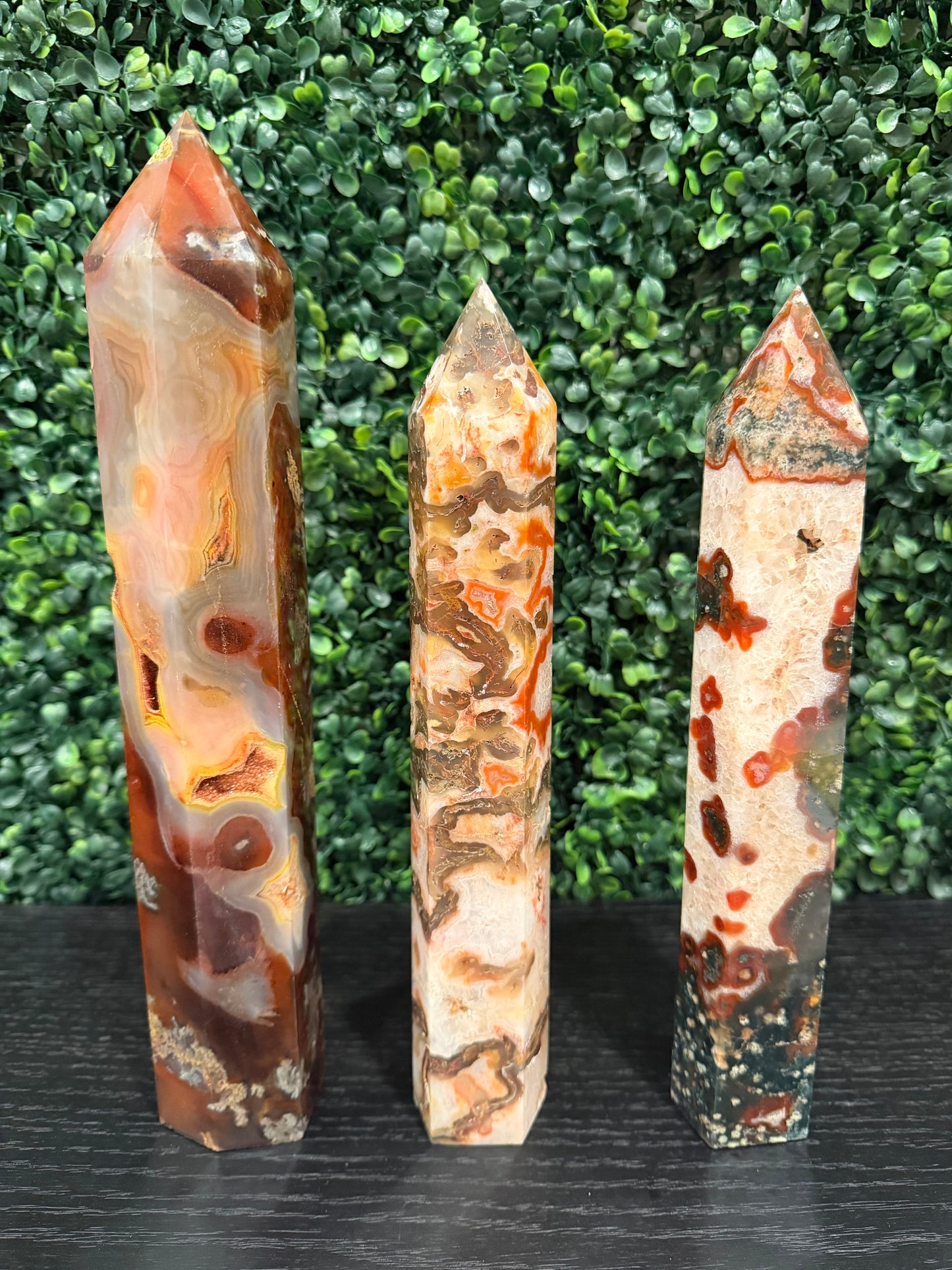 Red Moss Agate Tower - You Choose!