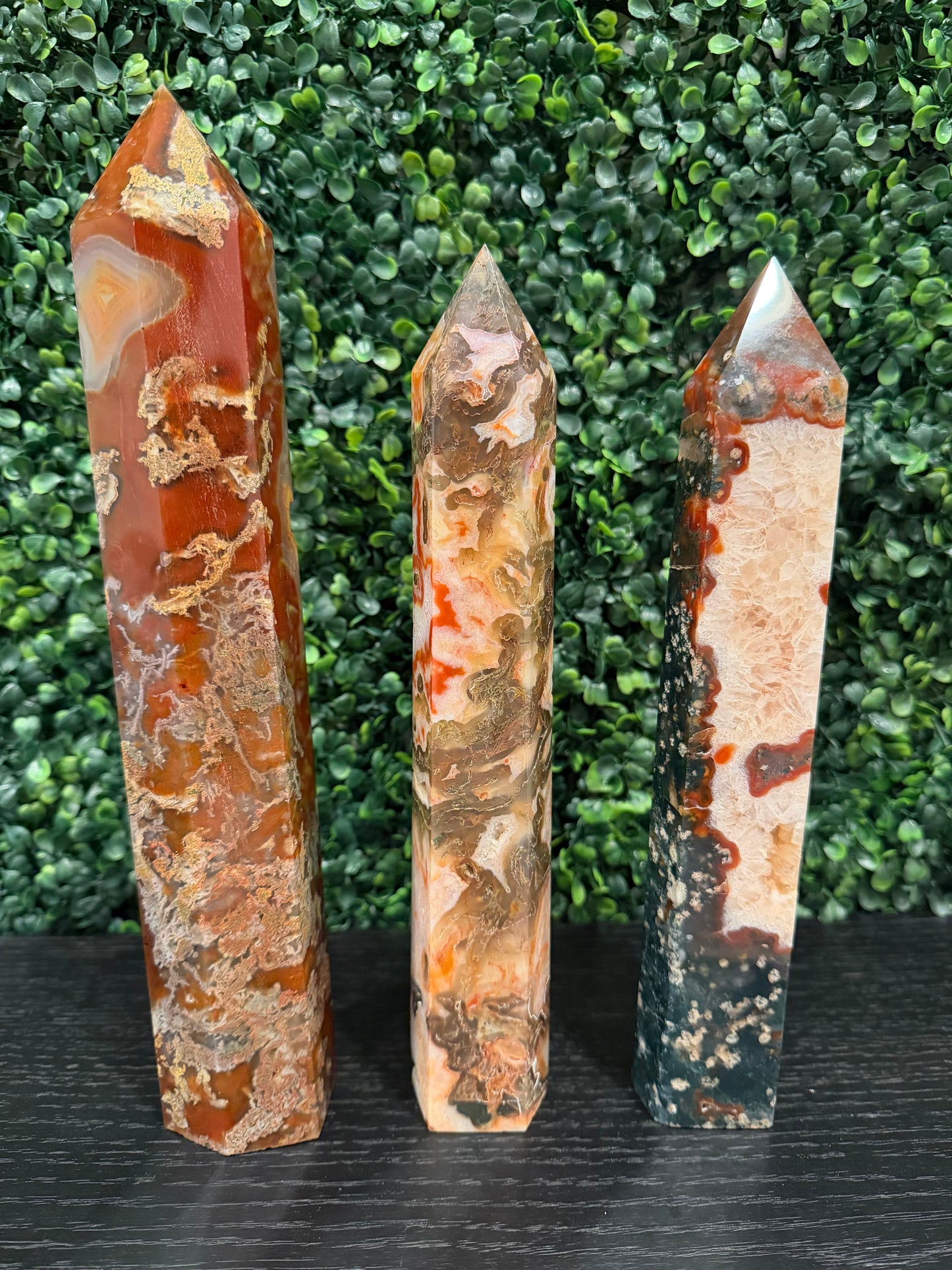 Red Moss Agate Tower - You Choose!