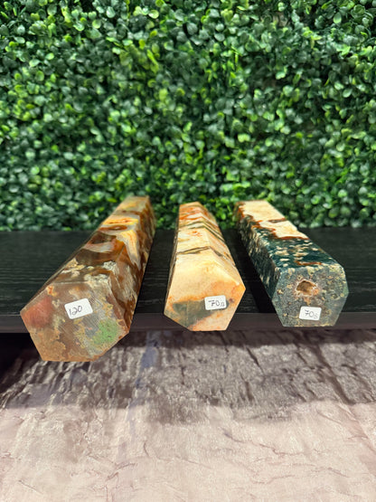 Red Moss Agate Tower - You Choose!